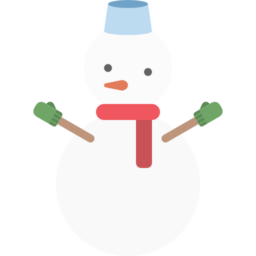 雪だるまのフラットデザインアイコン Iconlab アイコンラボ